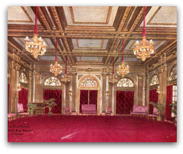 Red Room Hotel La Salle where 'Abdu'l-Baha addressed the Baha'i Women's Reception 2 May 1912