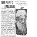 Open Pulpits to Abdul Baha