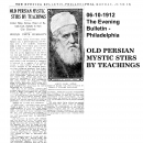 Old Persian Mystic Stirs By Teachings