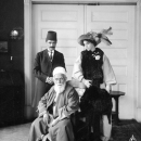 'Abdu'l-Baha With 'Ali Kuli Khan & Florence Breed Khan at the Home of Saffa & Vaffa Kinney in New York City