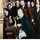 Alexander Graham Bell (1847-1922) hosted a meeting in his home where he received 'Abdu'l-Baha on 24 April 1912.