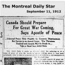 Canada Should Prepare For Great War Coming, Says Apostle of Peace