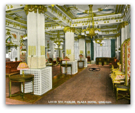 Plaza Hotel Chicago where 'Abdu'l-Baha gave two talks on May 3, 1912
