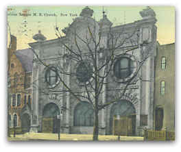 Postcard: Metropolitan Temple NYC