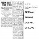 Persian Brings Gospel of Love