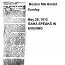 Herald Baha Speaks in Evening