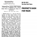 Prophet's Dash for Train