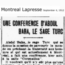 Une Conference D'Abdul Baha, Le Sage Turc